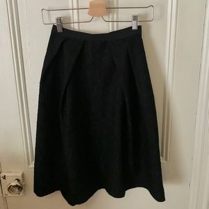 Black A Line Midi Zara Skirt